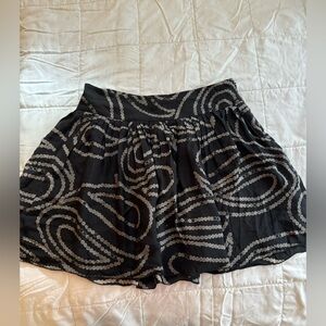 Banana Republic Black and Gray Swirl Skirt